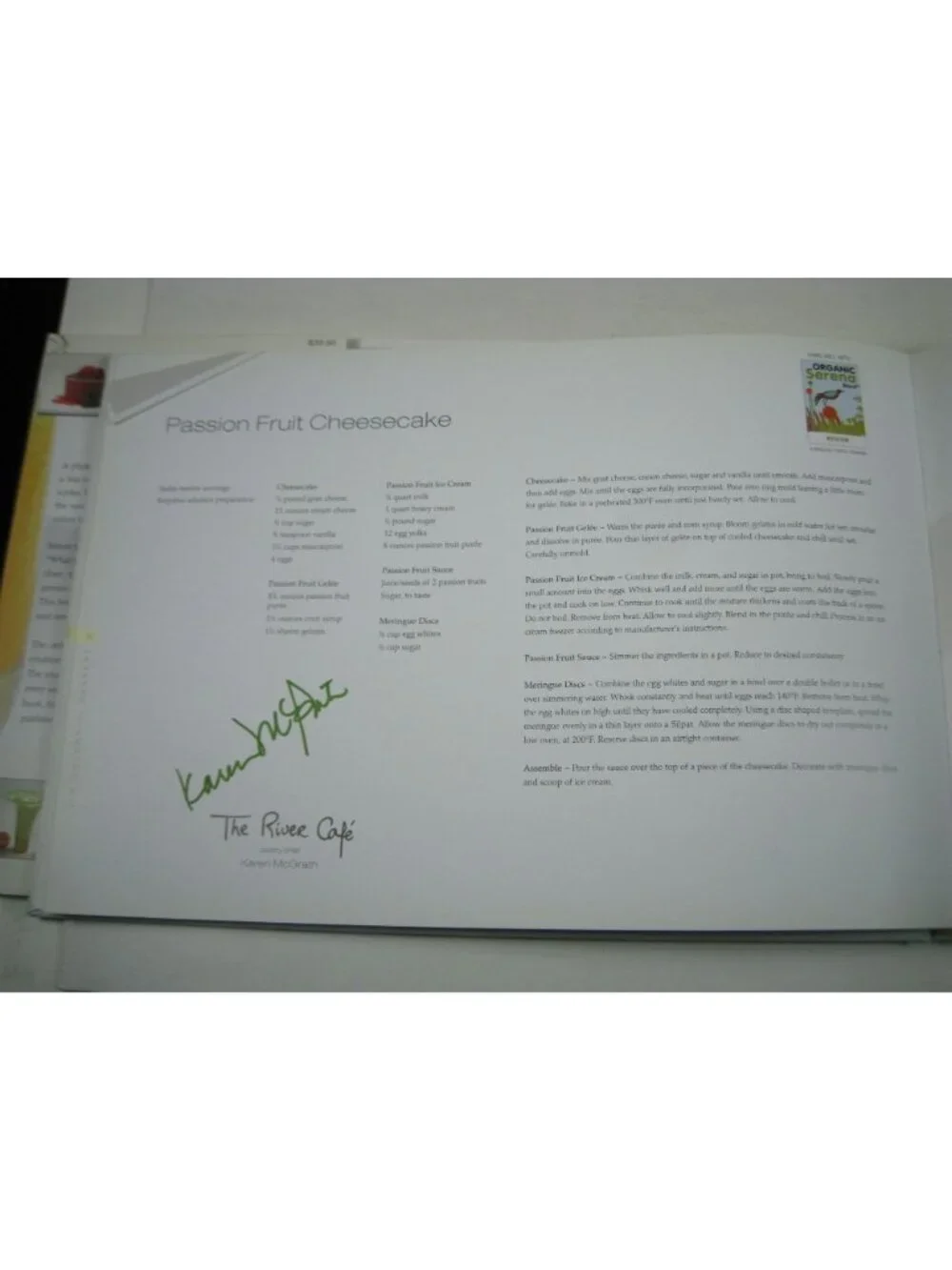 The Colors Of Dessert Hardcover Cookbook Battman Signed by Several Chefs STAINED